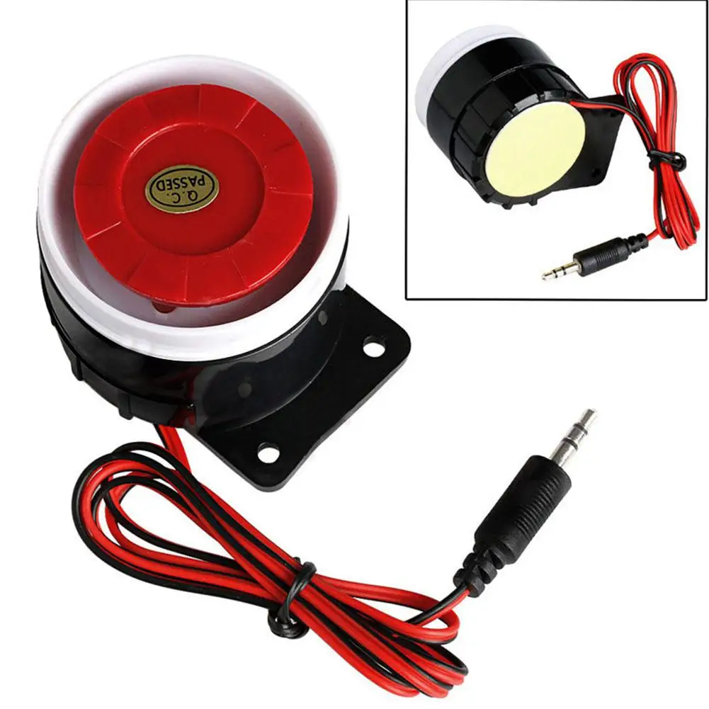 DC 12V Проводная Мини-сирена для домашней безопасности звуковая сигнализация 120dB
