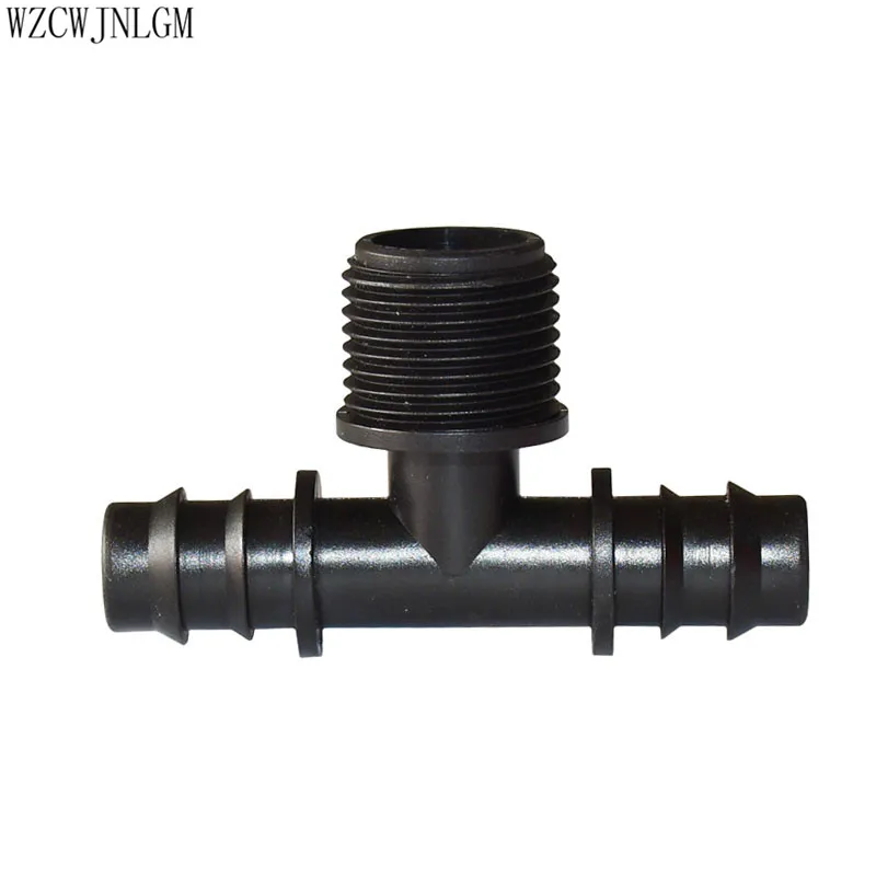 Garden Irrigation 1/2 Turn 16mm Hose Barbed Tee Fitting Micro