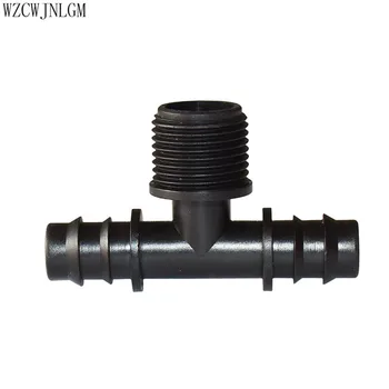 

Garden Irrigation 1/2 Turn 16mm Hose Barbed Tee Fitting Micro Irrigation Hose Fitting 1/2 'Thread 30pcs