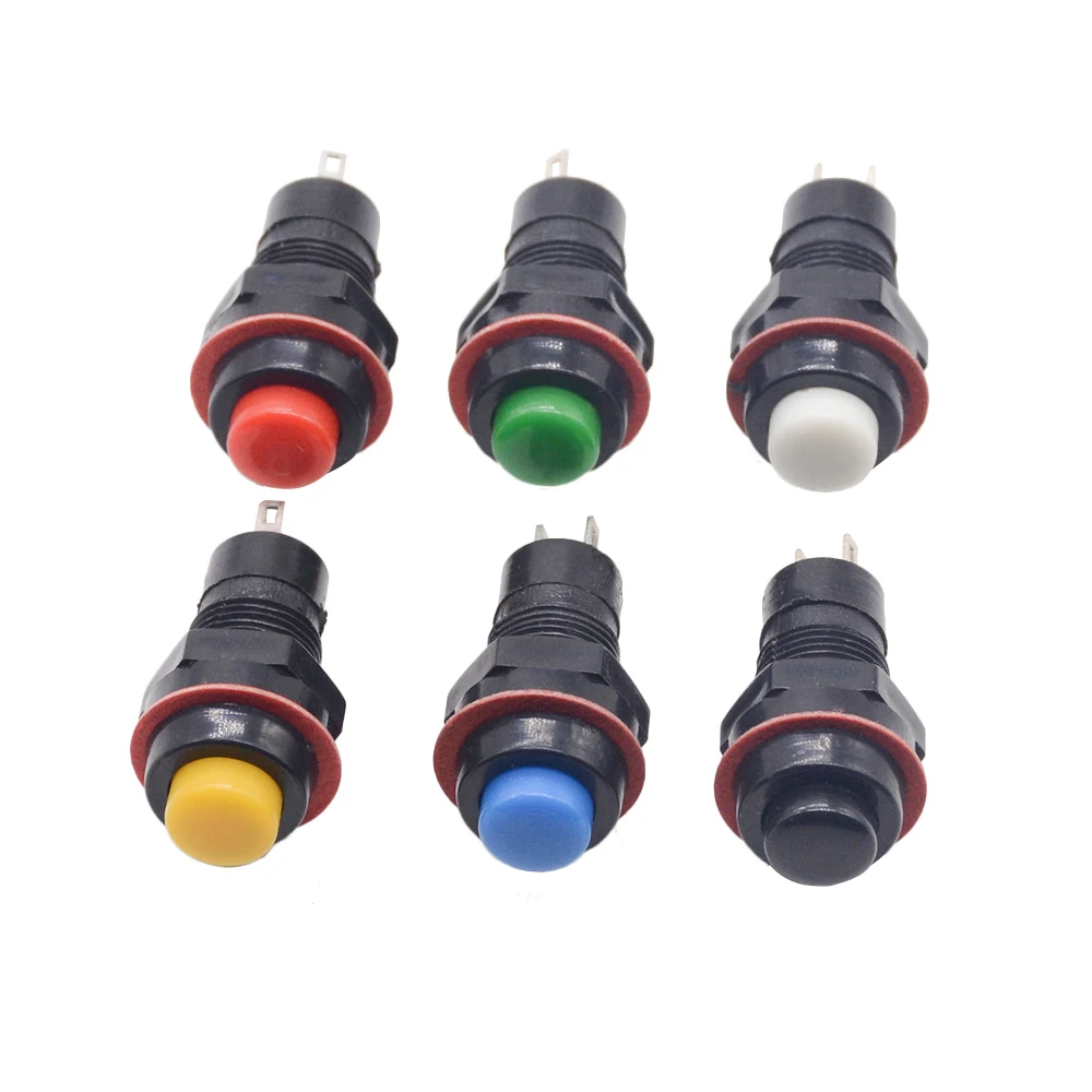 1pcs/lots DS 211 Self locking Push Button Switch 10mm Self Locking