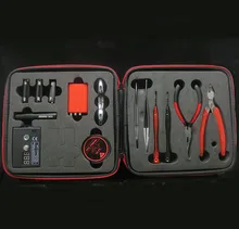 FYF75 E Cig Vaporisateur RDA Atomiseur Gabarit de Bobine Outil Kit Complet Maître v2 Accessoires pour RBA RTA Réservoir Professionnel Sac à Outils De BRICOLAGE Bobines Kit