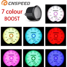 CNSPEED 2 дюйма 52 мм турбо Boost Калибр бар PSI ЖК дисплей 7 цветов Виртуальная указка дисплей черный круг для Vw digital YC101420