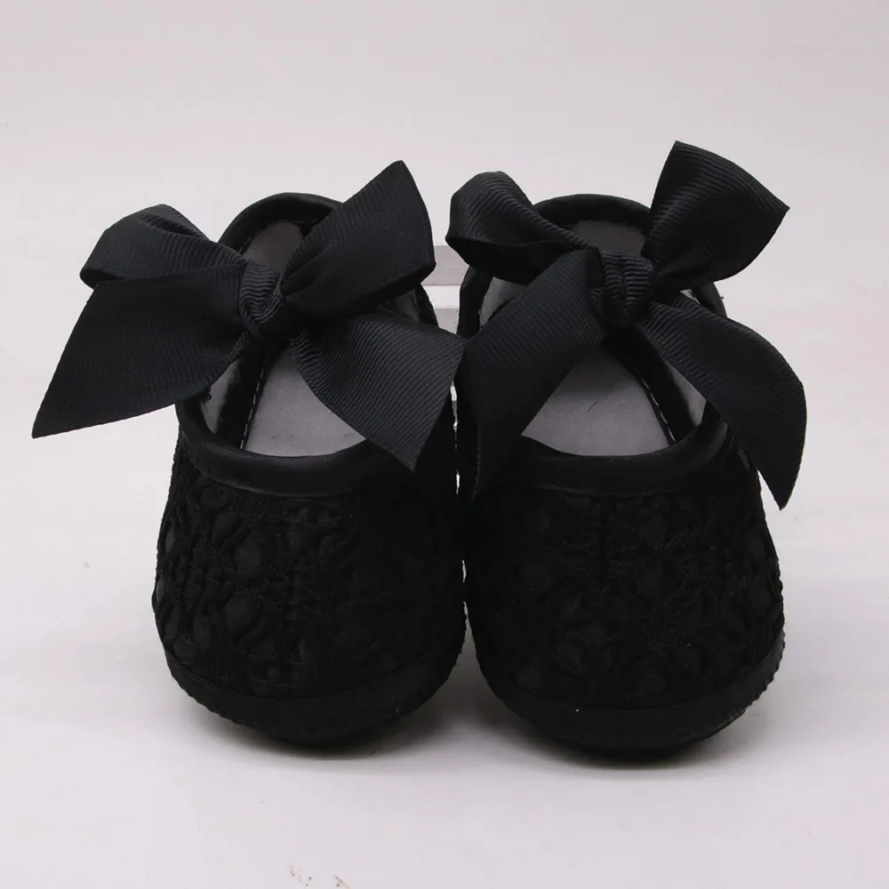 Одежда для новорожденных девочек, Мягкая обувь мягкая подошва, не скользят, удобные, с бантом, обувь для колыбельки Теплые повседневные туфли на плоской подошве обувь для малышей