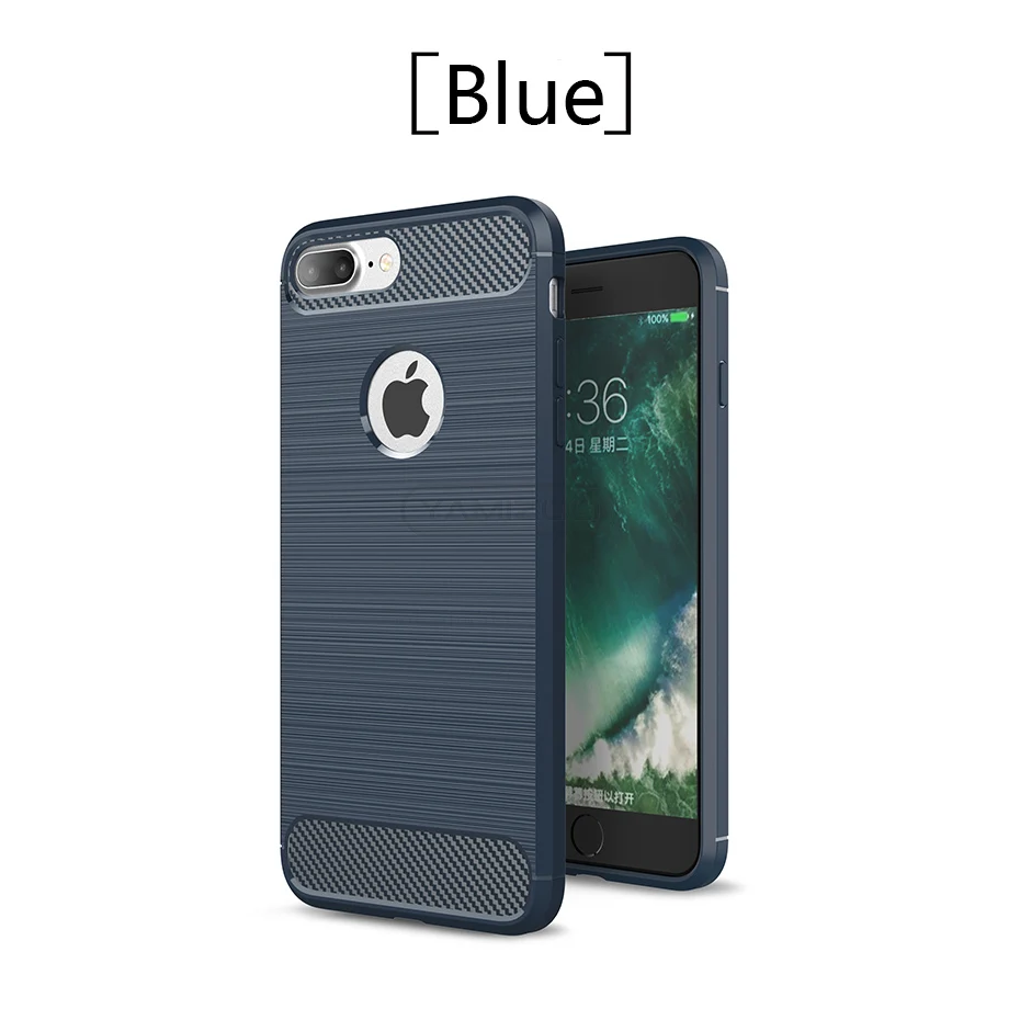 YAMIZOO For iPhone 6s Case Thin Soft Carbon Fiber Shockproof Cover Silicone Matte Phone Cases for iPhone 6 7 8 Plus X Case Coque (3)