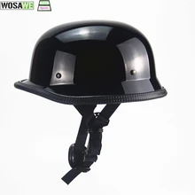 Casco de bicicleta Mtb, casco antiguo Retro alemán de media cara, casco de seguridad para hombre, casco de protección para moto, casco DOT aprobado