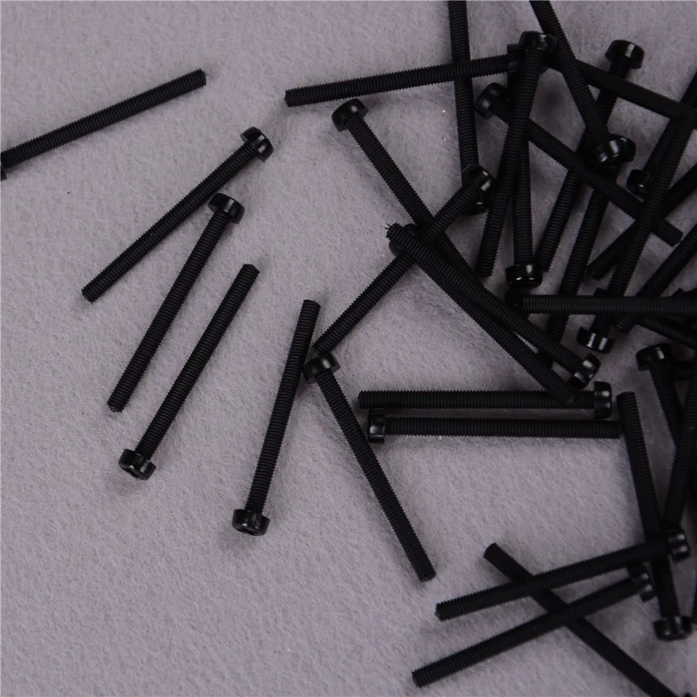 

50Pcs/Lot Black Plastic Screw Nylon M3 Hex Column Standoff Spacer Phillips 13Sizes