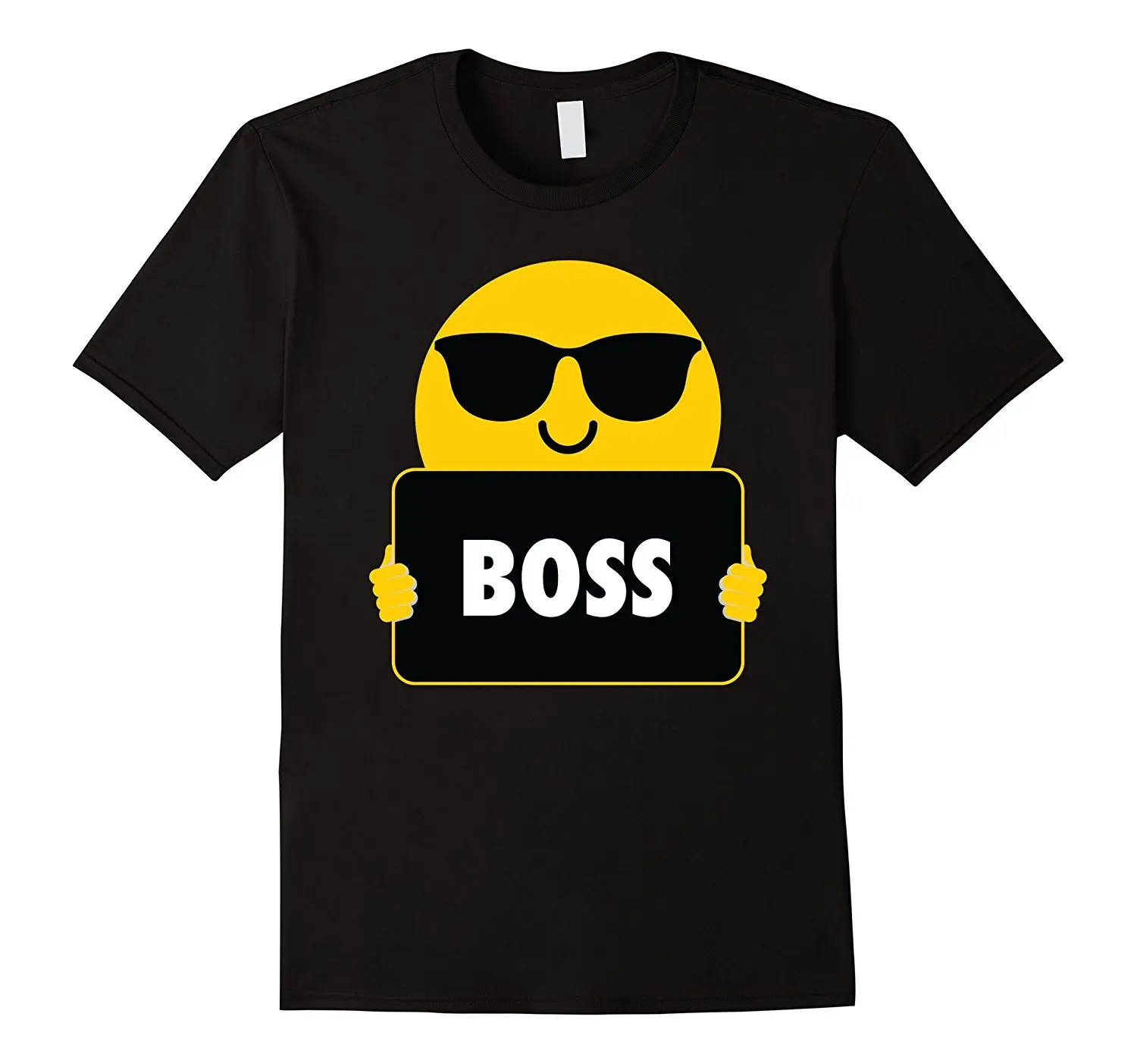 Boss emoji Солнцезащитные очки для женщин футболка 100% хлопковая Футболка мальчика