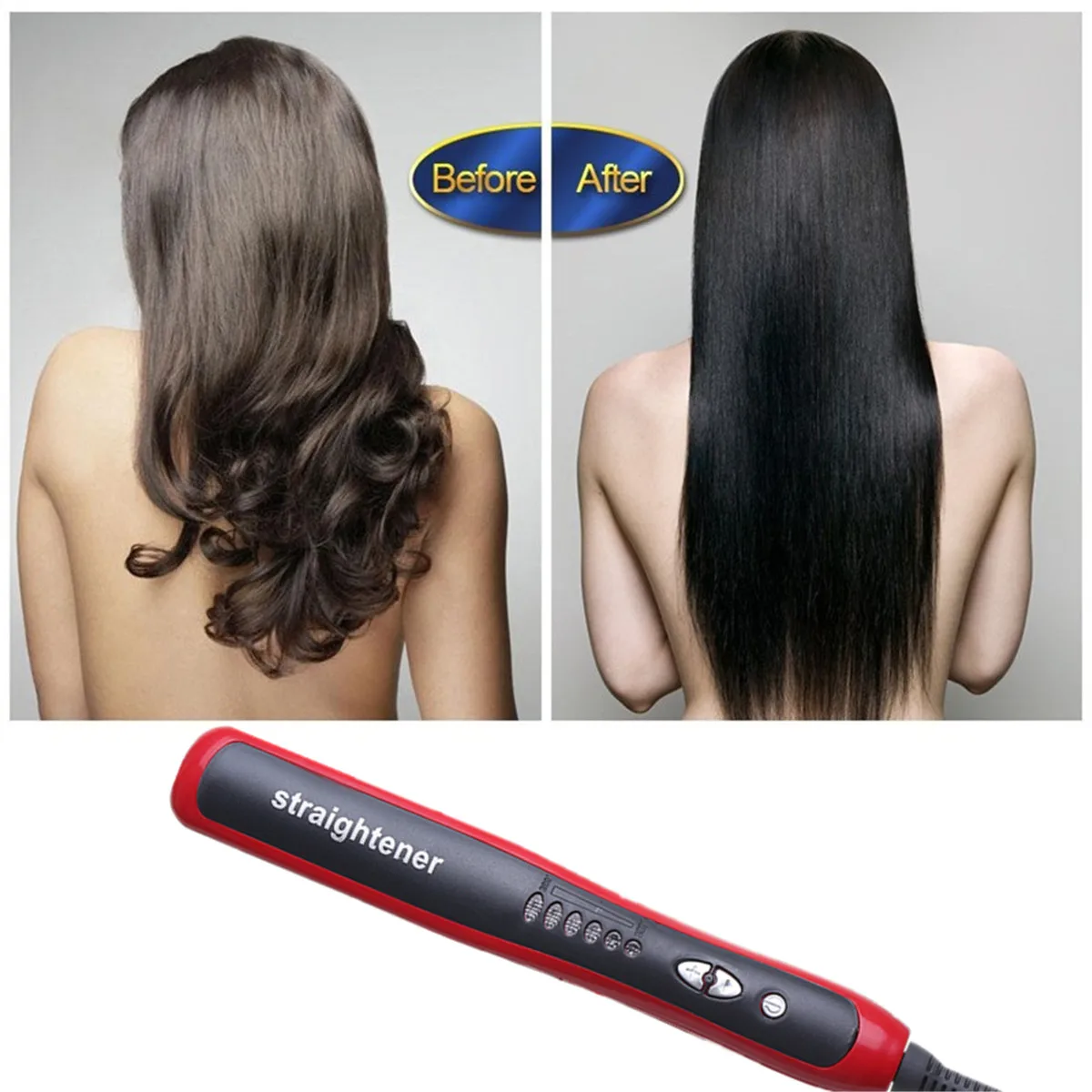 

Men Quick Beard Straightener Styler Comb Multifunctional Hair Curling Curler Straightening Tool Electric Hair Styler for Women