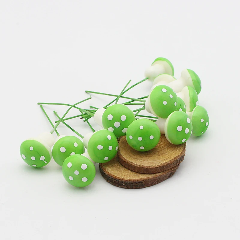10 шт./лот многоцветный 20 мм Мини Гриб садовое украшение миниатюрное горшки для растений фея DIY кукольный домик A1206