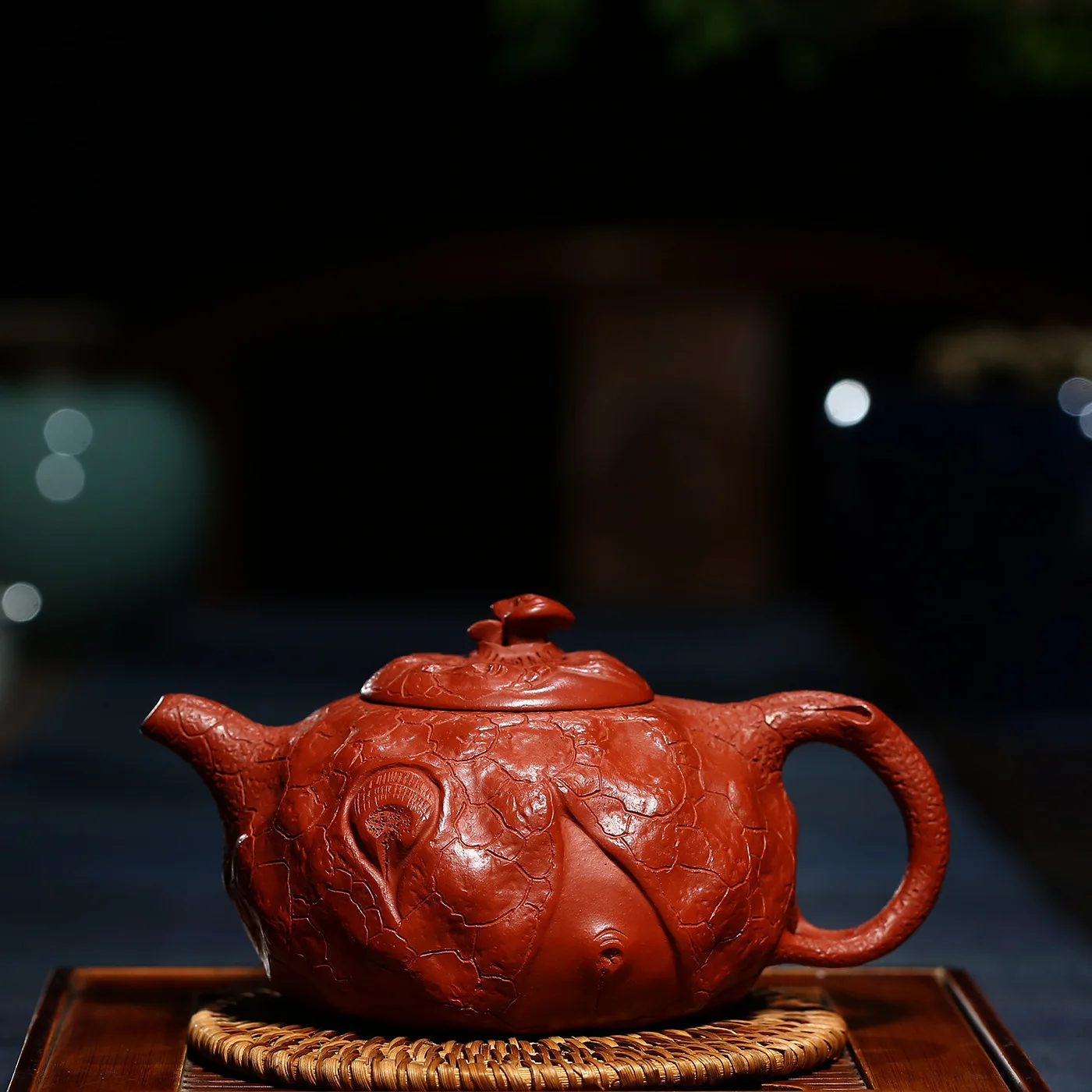 

Enameled Pottery Teapot Quality Goods Pure Manual Famous Raw Ore Bright Red Robe For Spring Pot Kungfu Online Teapot Tea Set
