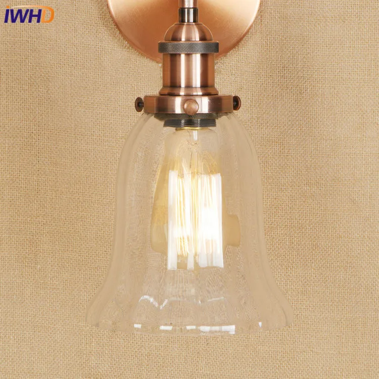 IWHD гладить Adjsutable настенный светильник Эдисон светодиодный Wandlamp светильники для домашнего освещения 4 Вт E27 RH Винтаж настенный светильник аппликация Murale