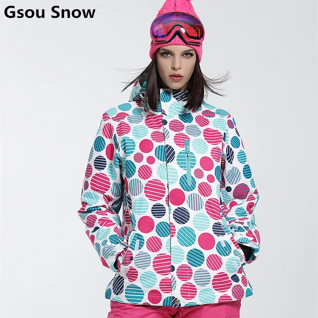 Gsou Snow winter Ski Jacket women clearance SALE womens skiwear ladies