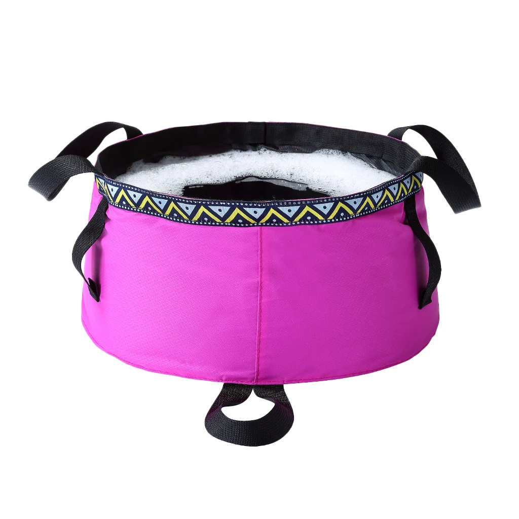 Foldable Sink Wash Basin Washbasin Bucket Outdoor Camping Water Pot Bag 6/8/12L for Kayak Canoe Fishing Picnic Hiking Accessory