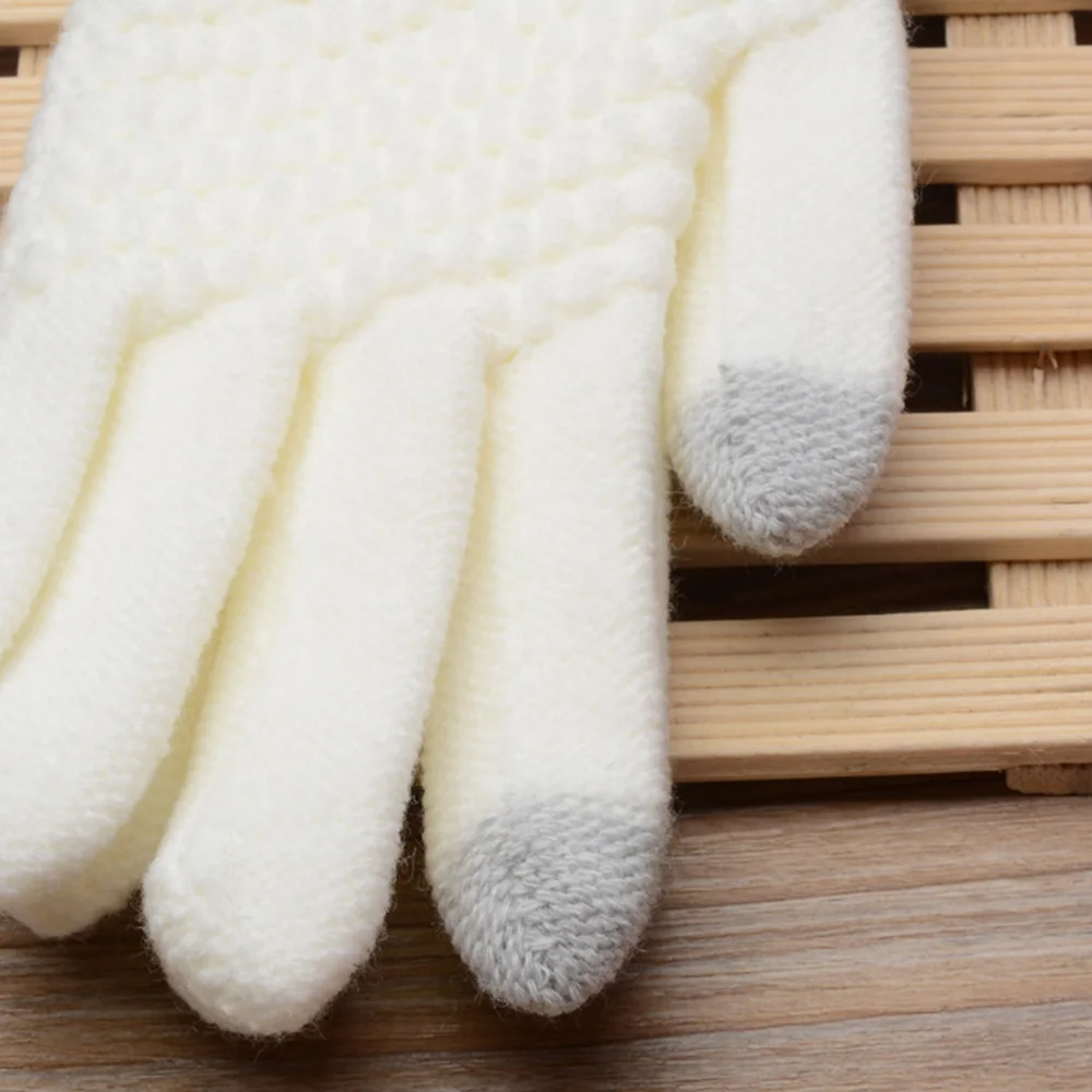 SDPRUS Волшебные сенсорные перчатки для женщин и мужчин, мягкие перчатки, тянущиеся вязаные перчатки, варежки, зимние теплые аксессуары, шерстяные перчатки