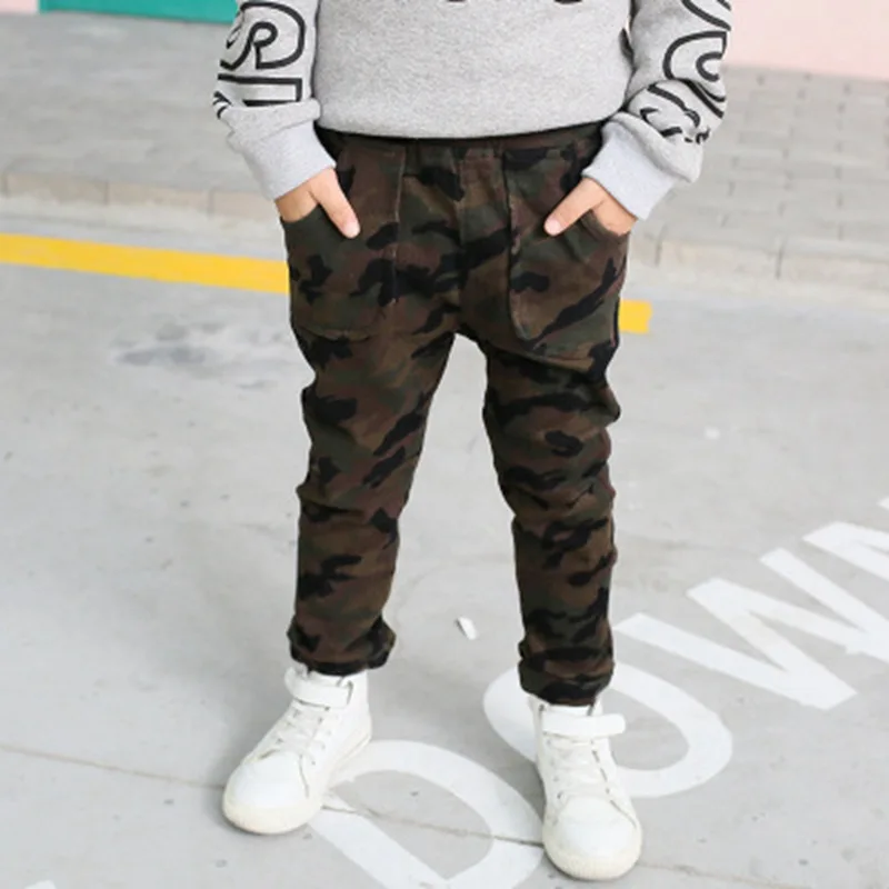 Baby Boys and childrens jeans Pants clothes In the winter Red camouflage Plus sweat pants kids jeans Clothing (15)