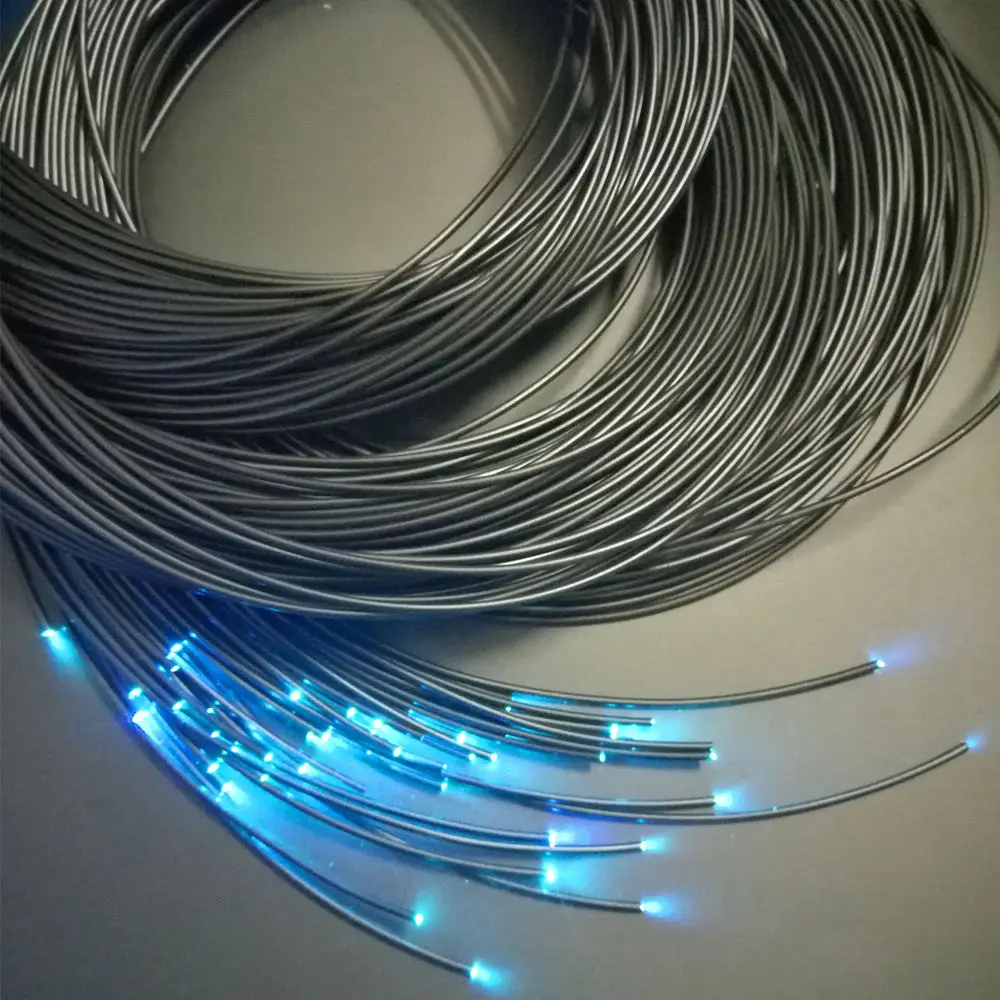 2mm Waterproof PMMA Fiber Optic Lighting Cable 30pcs Length 2m with PVC for Sauna Room or Outerdoor Solution