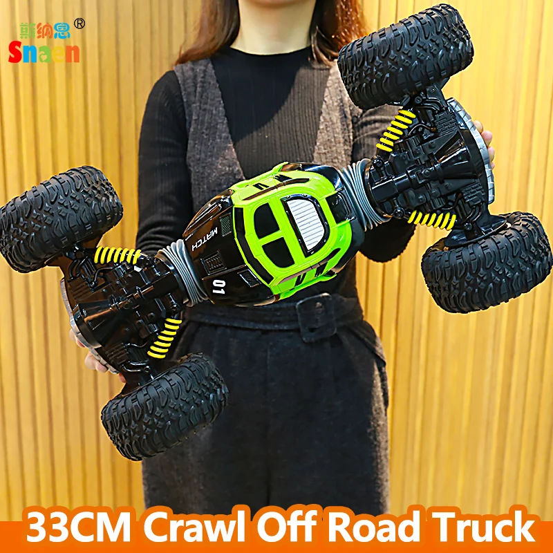 

Snaen Remote Control Electric Crawl Off Road Truck High Speed Racing Climbing RC Car 2.4G 4WD Monster Vehicle, One Key Transform