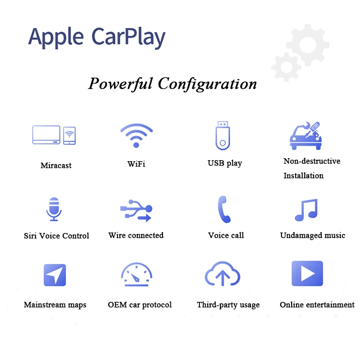 Автомобильный видеоинтерфейс CarPlay от китайского производителя для BMW 5 ser F10 F11 OEM, развлекательная поддержка фронтальной камеры заднего вида