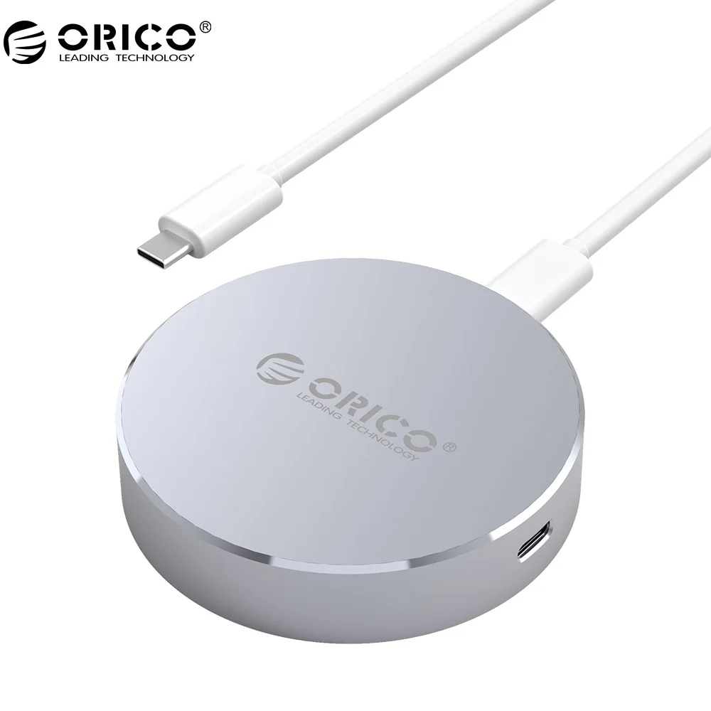 Image ORICO DBH2 Laptop Docking Stations Type C to HDMI  Type C Type A USB3.0 Hub for Windows XP , Mac OS and Linux  Silver