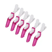 6 шт. заколки-Аллигаторы для волос, отделяющие волосы, Стайлинг, заколки для волос из крокодиловой кожи, заколки для густых волос для женщин и девочек, случайный цвет