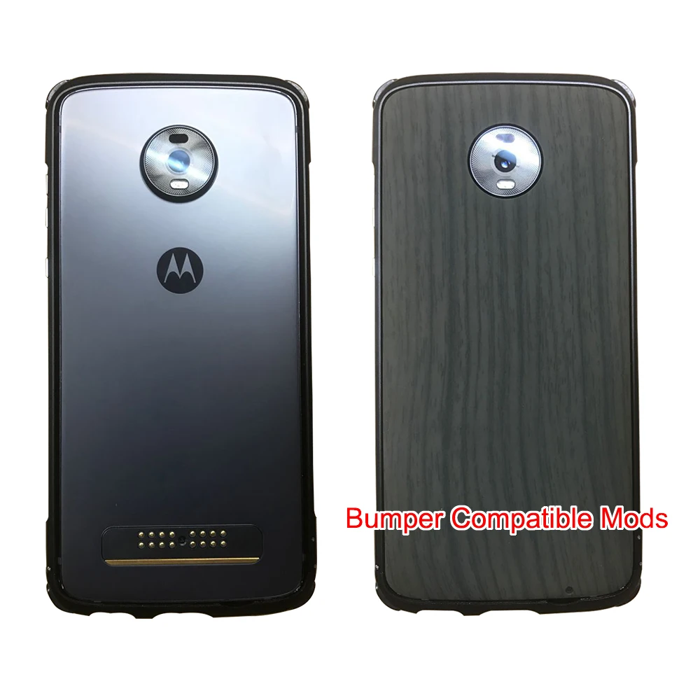 Бампер для Motorola moto Z4 совместимый с модами мотоциклов Алюминиевый металлический