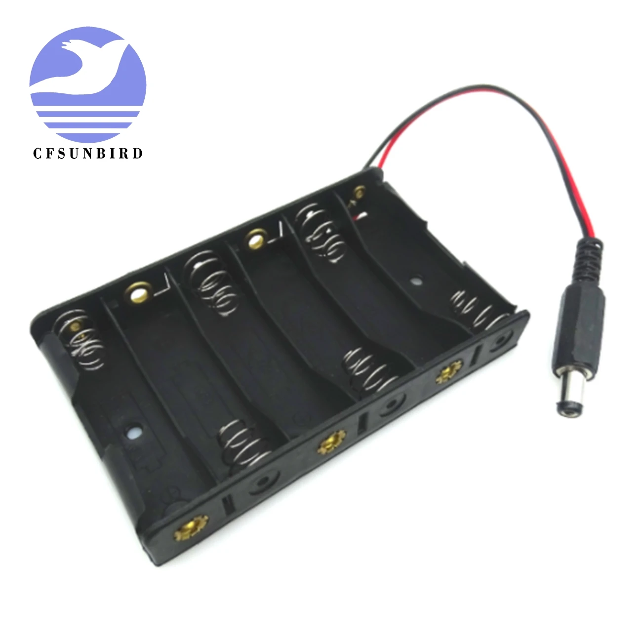 Buy Battery Case Holder with Clip for 6pcs AA Ordinary