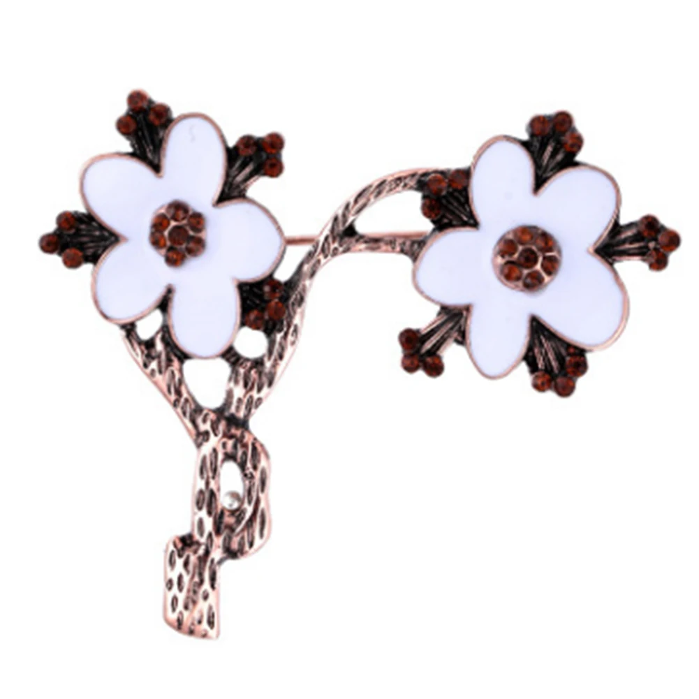 2018 новый стиль элегантный шарф Брошь цветок сливы Цепи Шарфы Свадебная брошка