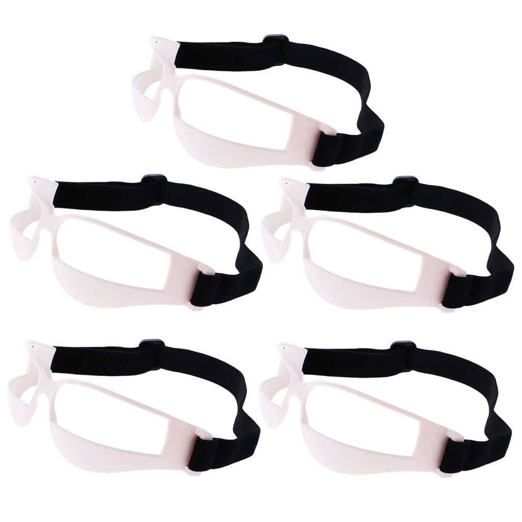 Universal (Pack 5) Basketball Goggles Dribble Specs Eye Glasses Handling Training Aid