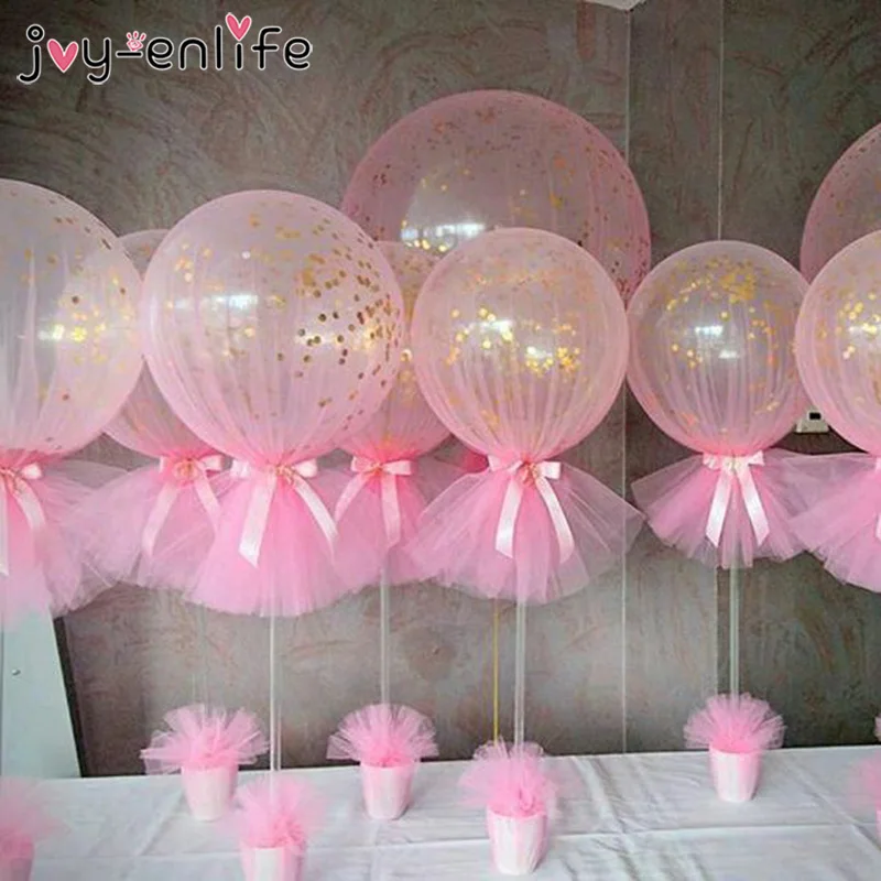 6 комплектов воздушных шаров колонна девочка ребенок душ стол украшение держатель для воздушных шаров Шар Стенд Свадебные украшения для девичника