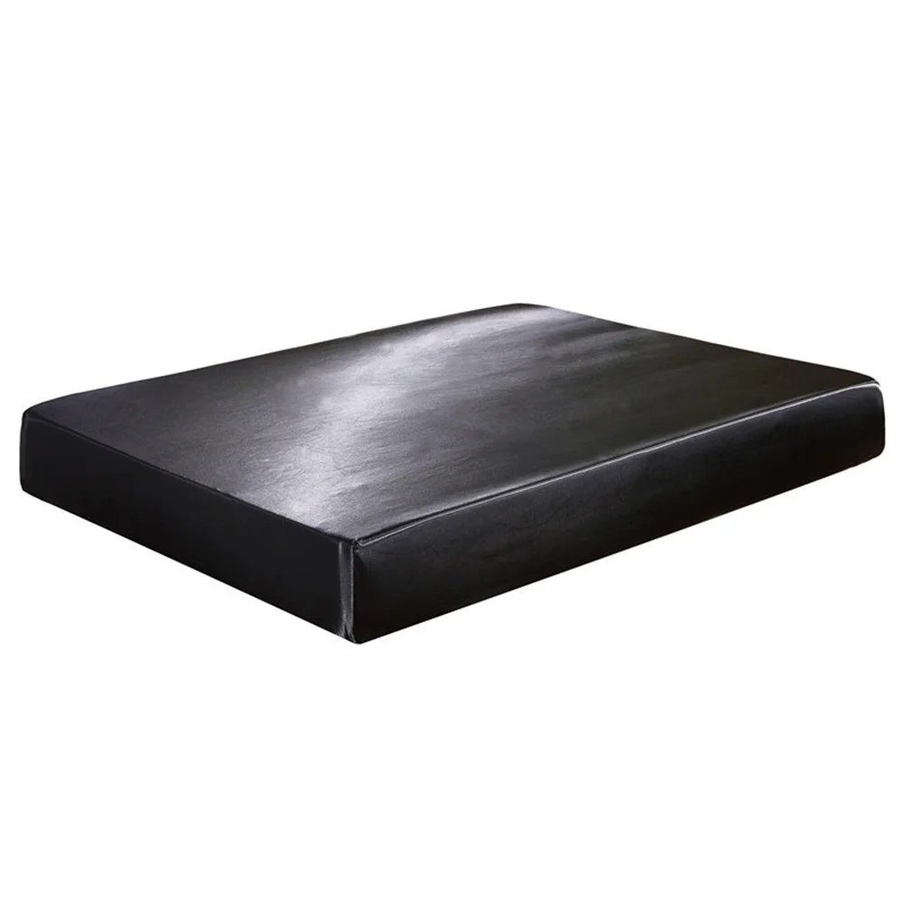 

Silk Cover Bed Cover Mattress Protector Elastic Solid Breathable Soft Mattress Cover Bed Home Decor Twin Full Queen King CK D30
