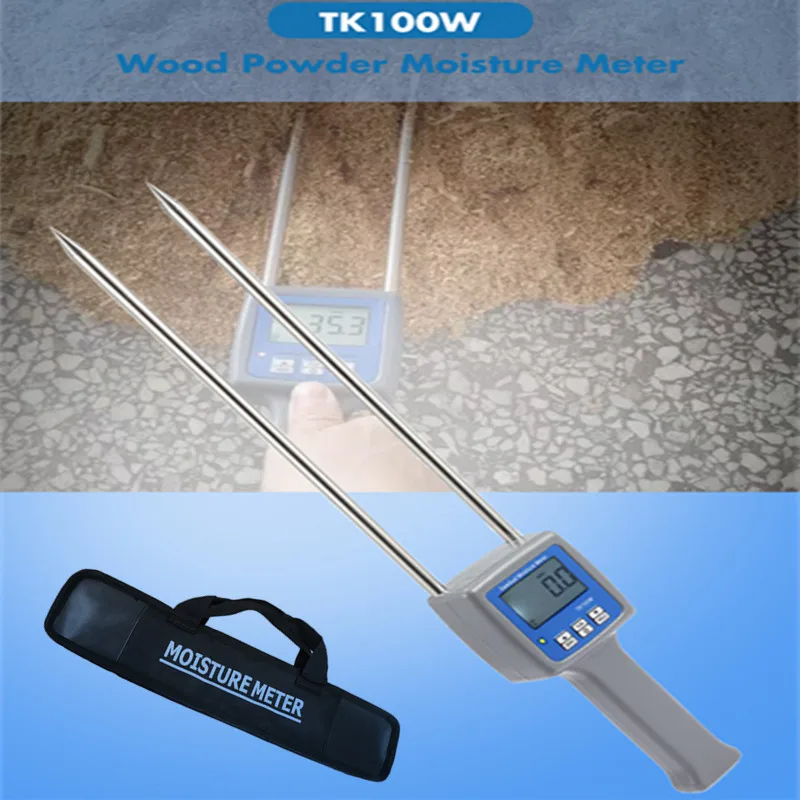 TK100W Wood Sawdust Powder Moisture Meter Water Content Tester