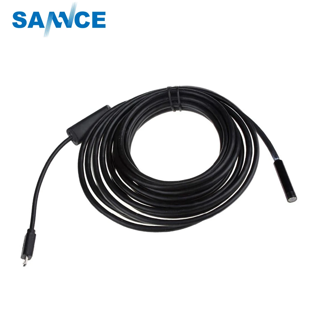 

FB 7mm Lens USB Endoscope 6 LED IP67 Waterproof Camera Endoscope 1M, Mini Camera Mirror As Gift Android OTG Phone Endoscopio