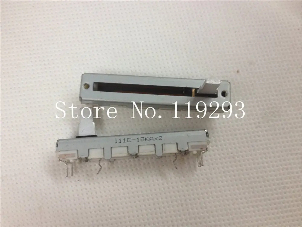 [SA]ALPS 4.5 cm 45MM 10KAX2 20KAX2 slide potentiometers double A10KX2 A20KX2 10MM shaft--10PCS/LOT 5pcs wth118 470 4 7m ohm single turn rotary carbon film wire wound linear variable resistors 10mm shaft 4 pins potentiometers