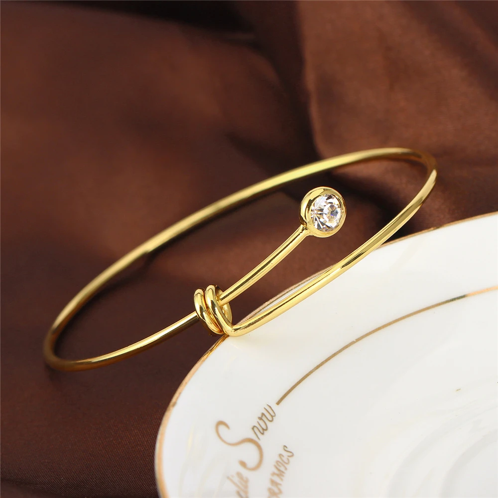 New Knot Bracelet Real Gold Plated Womens Mens Silvery Golden New Knot Bracelet Real Gold Plated Womens Mens Silvery Golden Jewelry Clics Minimalist Zircon Bracelets Bangles Pulseras In Cuff From