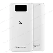 HOCO Power Bank 18650 10000mAh External mobile 2 USB Port baterias externas LCD powerbank Torch portable battery charger