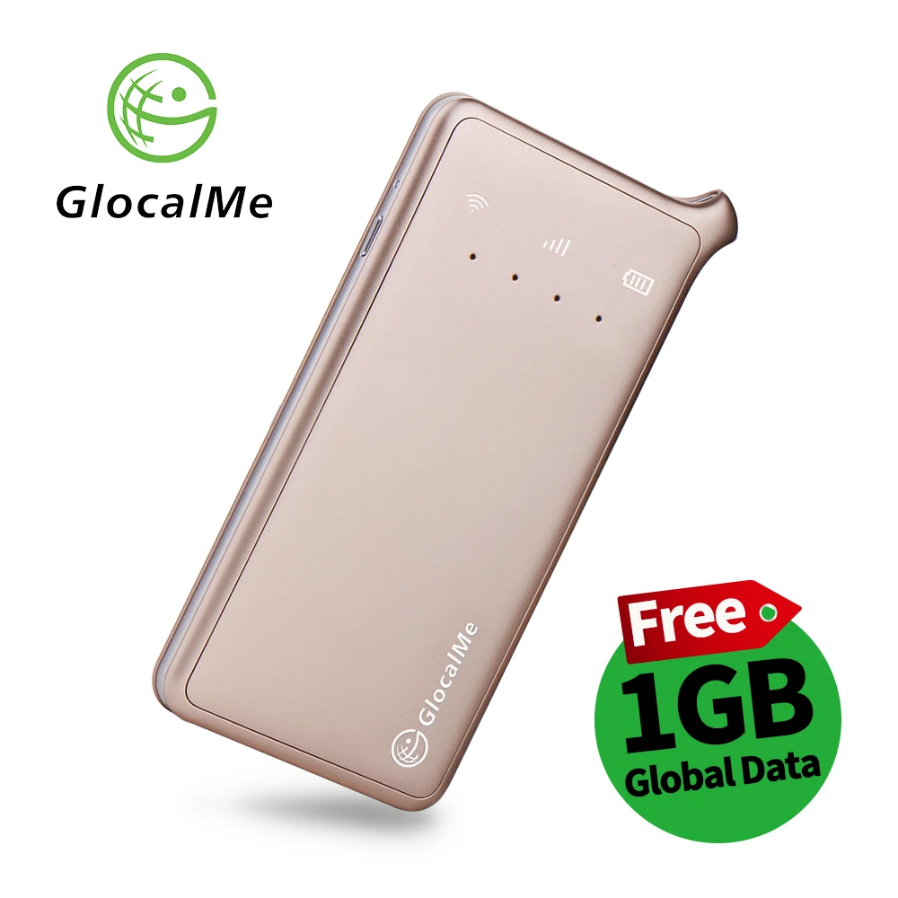 GlocalMe 4G Мобильный маршрутизатор Портативный wi fi роуминг без Sim карты запасные аккумуляторы для телефонов НОВЫЙ 2018