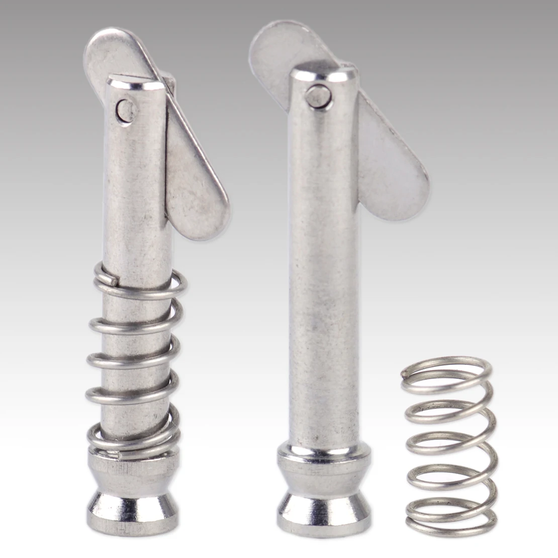 

DWCX 2x Car Silver Metal Quick Release Pin Boat Top Deck Hinge Marine Ship Hardware For Ships Yachts High-Speed Rail Bus Cabin