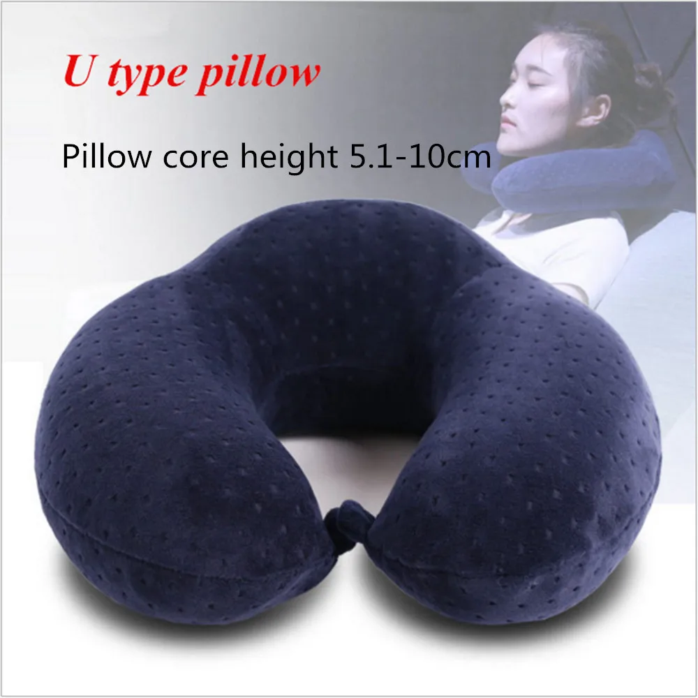 Hot Automatic Inflatable U Shaped Rebound Memory Foam Pillow Travel
