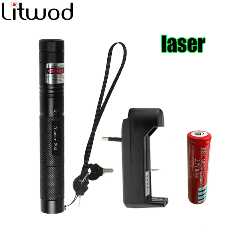 Litwod Z30 военный 532nm 5mw 303 маленький зеленый лазер Pointer лазерная ручка горящий луч для
