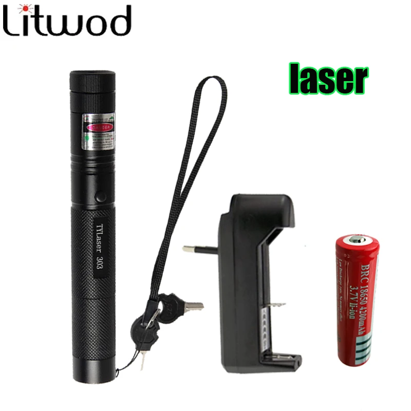 

Litwod Z30 Military 532nm 5mw 303 mini Green Laser Pointer Lazer Pen Burning Beam for 18650 Battery Burning Match flashlight