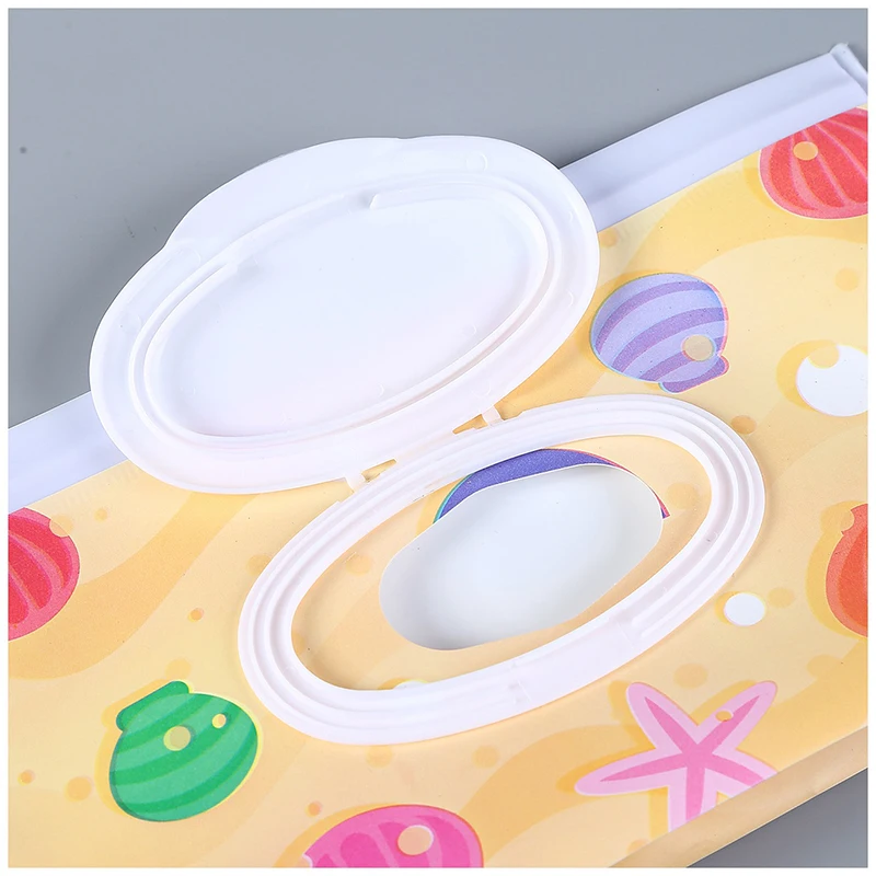 

Tissue Paper Napkin Box Holder Easy-carry Tissue Boxes Wet Wipes Bag Clamshell Cosmetic Pouch Container Wipes Container Clean