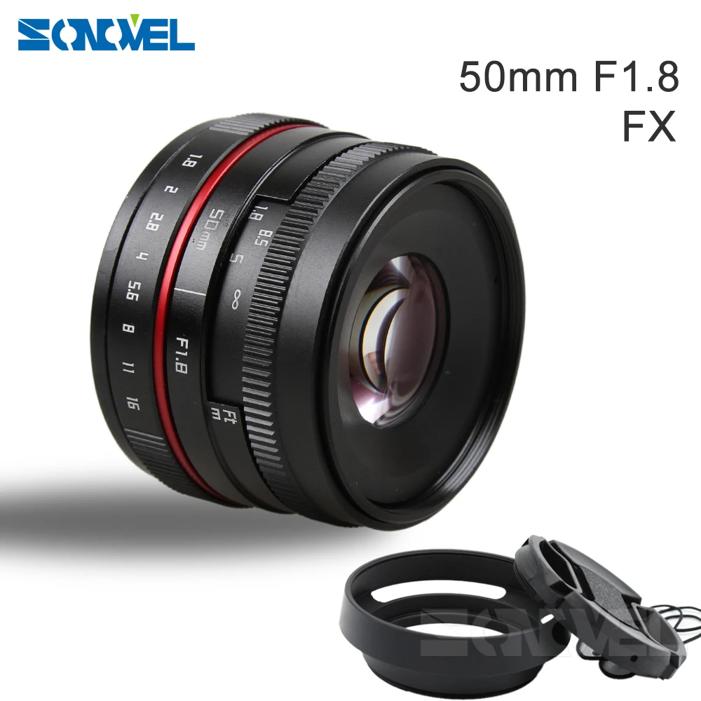 50 мм f/1,8 APS-C F1.8 объектив камеры для ЖК-дисплея с подсветкой Fujifilm X-T10 X-T2 X-T1 X-A3 X-A2 X-A1 X-PRO2 X-PRO1 X-E2 X-E1 X-M1