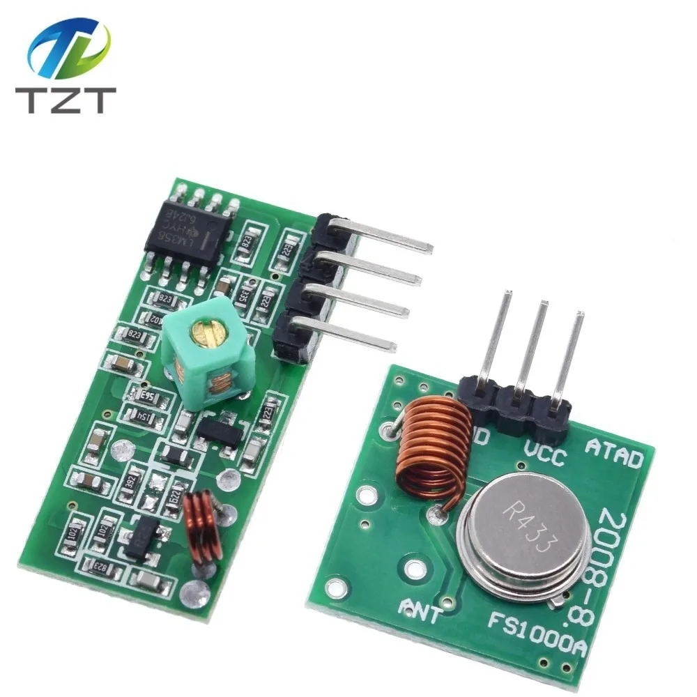 433mhz Rf Wireless Transmitter Module And Receiver Kit 5v Dc 433mhz