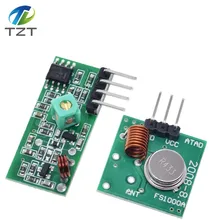 433Mhz RF Módulo transmisor inalámbrico y el receptor Kit de 5V DC 433MHZ inalámbrico para Arduino Raspberry Pi/brazo/MCU WL, Kit de bricolaje,