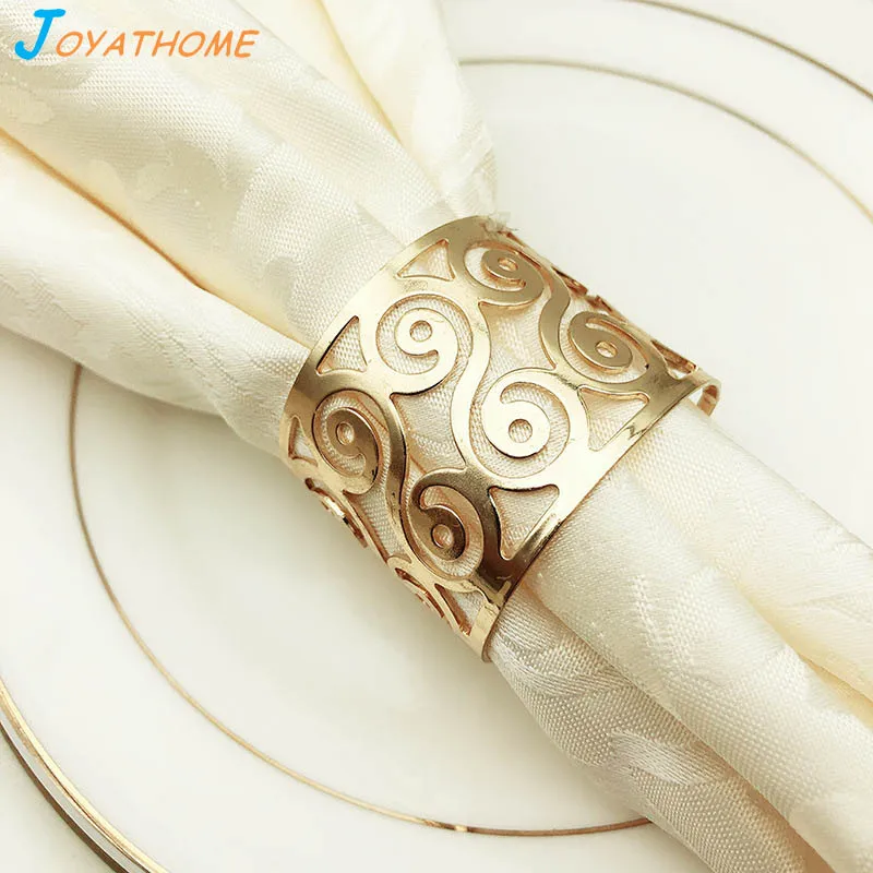 

Joyathome Delicate Golden Ring Napkin Buckle Towel Buckle Christmas Ring for Napkin Table Napkin Ring Ring Holder Wedding
