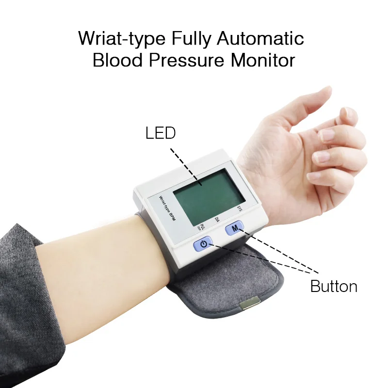 Забота о здоровье тенсиометрический цифровой монитор артериального давления на запястье автоматический тонометр Сфигмоманометр измеритель артериального давления