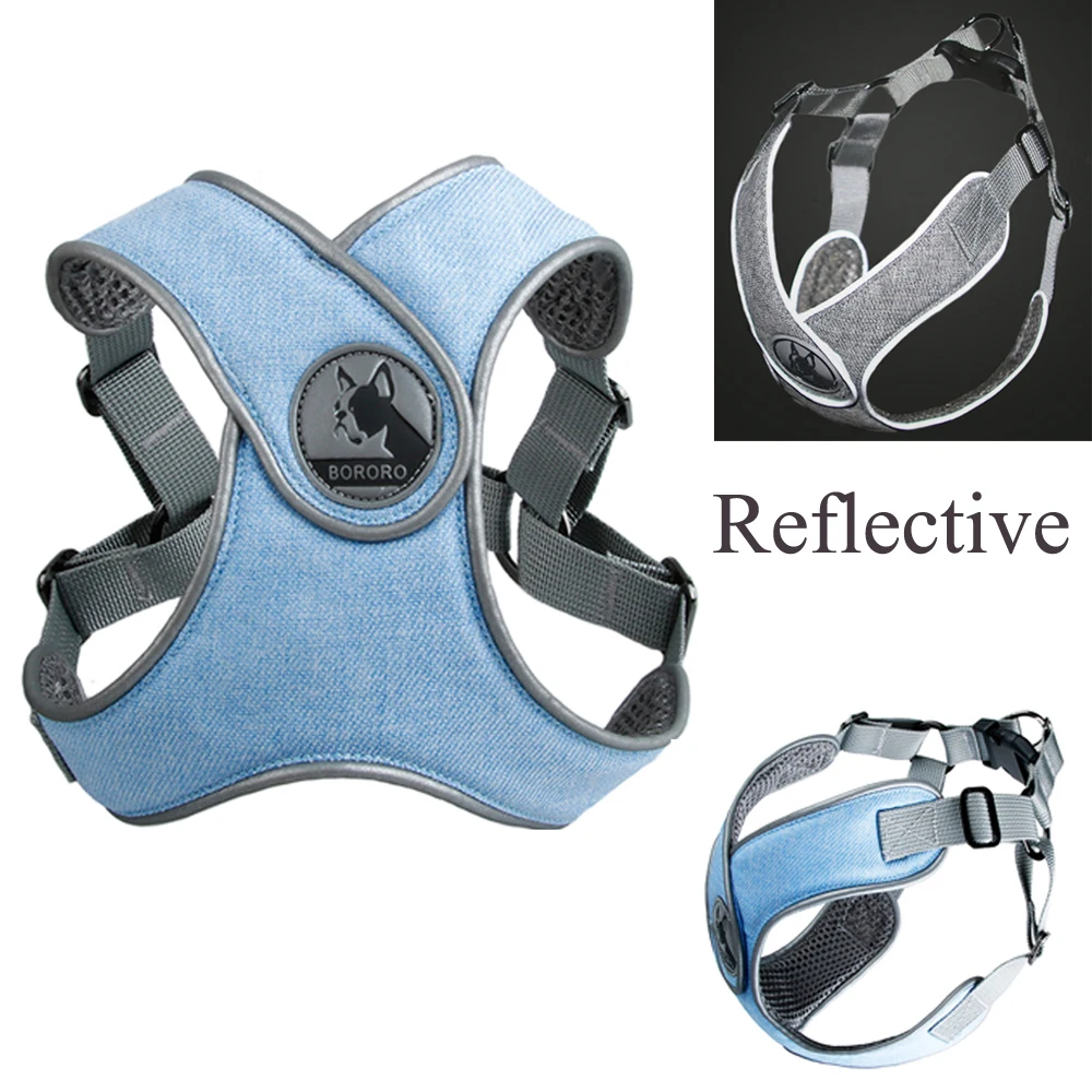 

Comfort X Step-In Harness Pet Harness 3M Reflective Dog Harness for Small Medium Big Dogs Walking Bulldogs