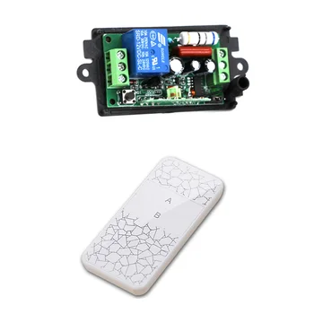 

Smart Home 110V 220V AC 1CH Wireless RF Remote Control Switch Transmitter and Receiver with Case