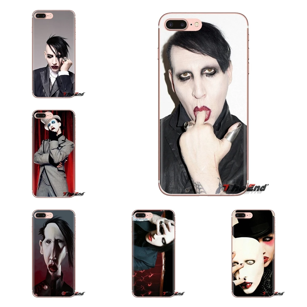 Soft TPU Case For HTC One U11 U12 X9 M7 M8 A9 M9 M10 E9 Plus Desire 630 530 626 628 816 820 830 Brian Hugh Warner Marilyn Manson |