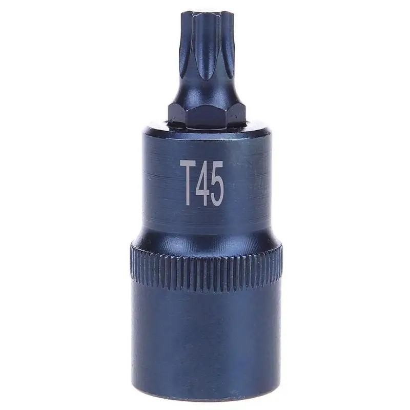 Отвертка бит 1/2 разъем биты адаптер для отвертки T20 T25 T27 T30 T35 T40 T45 T50 T55 T60 T70 Торцевая головка инструмент - Цвет: T45